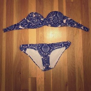 Blue paisley H&M bikini